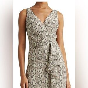 Ralph Lauren Snakeskin sleeveless cocktail dress